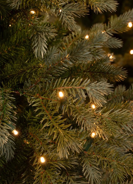 Black box Ardley kunstkerstboom met LED verlichting 185 cm - detail 4 groen