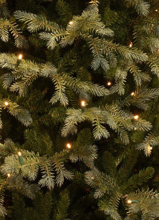 Black box Ardley kunstkerstboom met LED verlichting 185 cm - voorkant 3 groen