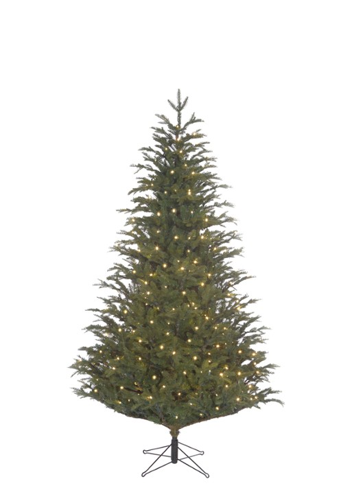 Black box Frasier kunstkerstboom met LED verlichting 185 cm
