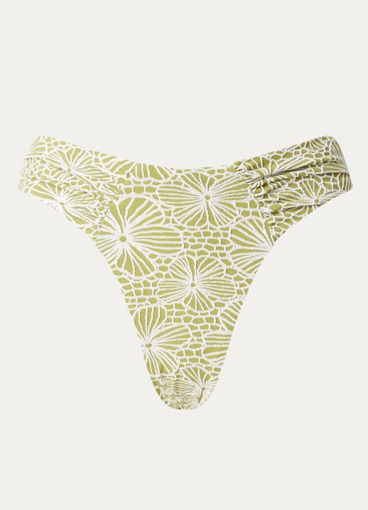 Blackbough Swim Audrey bikinislip met print - voorkant 4 mosgroen