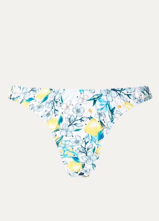 Blackbough Swim Misha bikinislip met bloemenprint - voorkant 4 lichtblauw