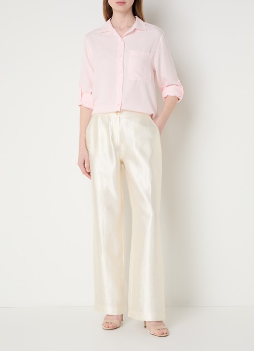 BLLMR Bodi blouse met borstzak - voorkant 4 lichtroze