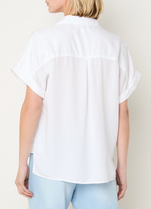 BLLMR Mia blouse met borstzakken - achterkant wit