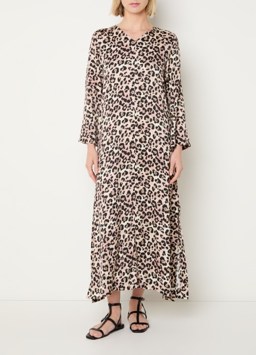 BLLMR Shira maxi jurk met panterprint