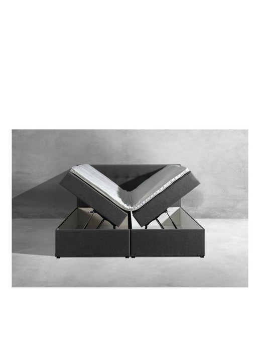Bloemendaal Guardar Boxspring met opbergruimte inclusief matras en topper - detail 4 antraciet