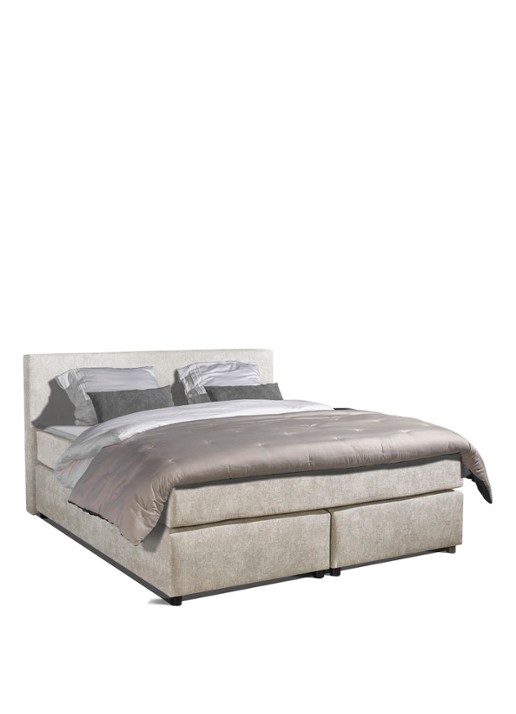 Bloemendaal Monza boxspring combinatie inclusief matras en topper  - voorkant 2 beige