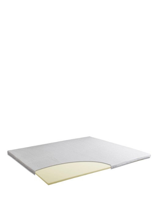 Bloemendaal Topper matras van  katoen - voorkant 2 wit