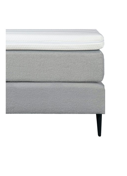 Bloemendaal Treviso boxspring combinatie inclusief matras en topper    - detail 2 lichtgrijs