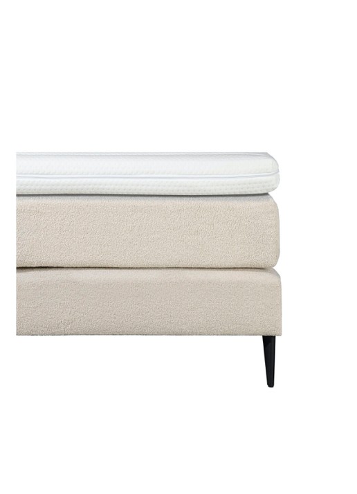 Bloemendaal Treviso boxspring combinatie inclusief matras en topper    - detail 2 beige