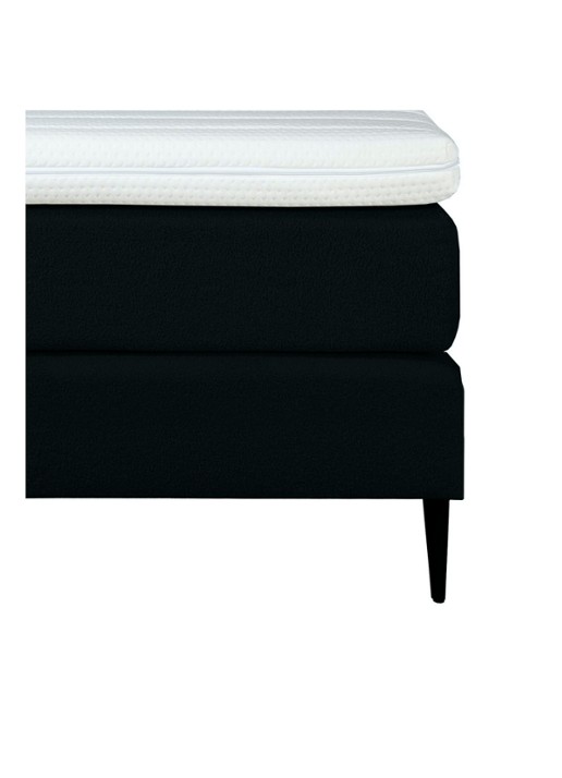 Bloemendaal Treviso eenpersoons boxspring combinatie inclusief matras en topper - achterkant 5 zwart