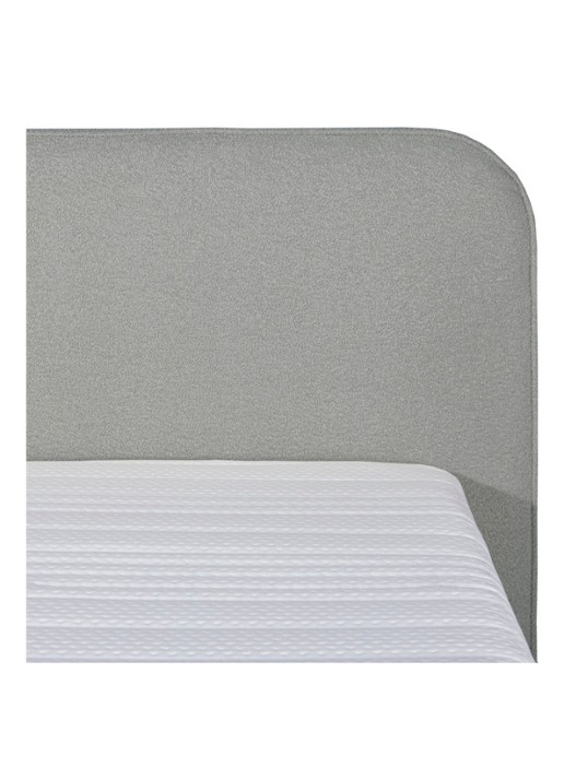 Bloemendaal Treviso eenpersoons boxspring combinatie inclusief matras en topper - voorkant 3 lichtgrijs