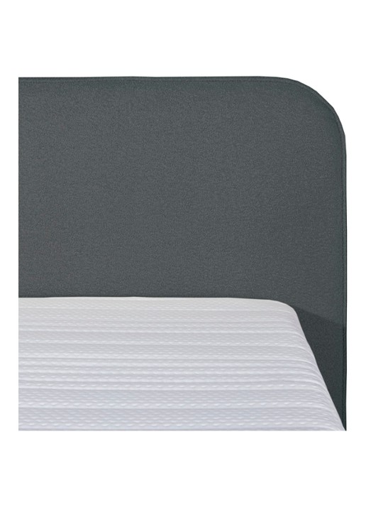 Bloemendaal Treviso eenpersoons boxspring combinatie inclusief matras en topper - voorkant 3 antraciet