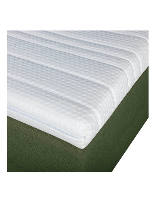 Bloemendaal Treviso eenpersoons boxspring combinatie inclusief matras en topper - detail 4 legergroen