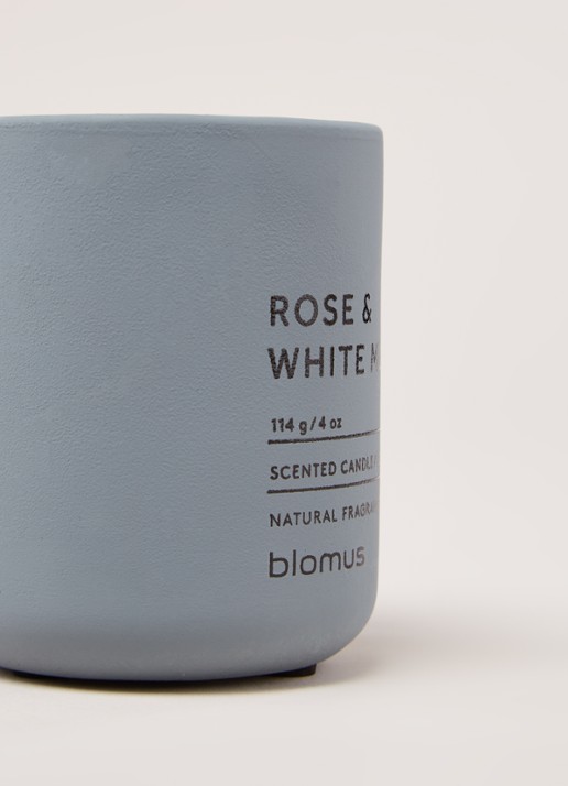Blomus Rose & White Musk S geurkaars - detail 3 blauwgrijs