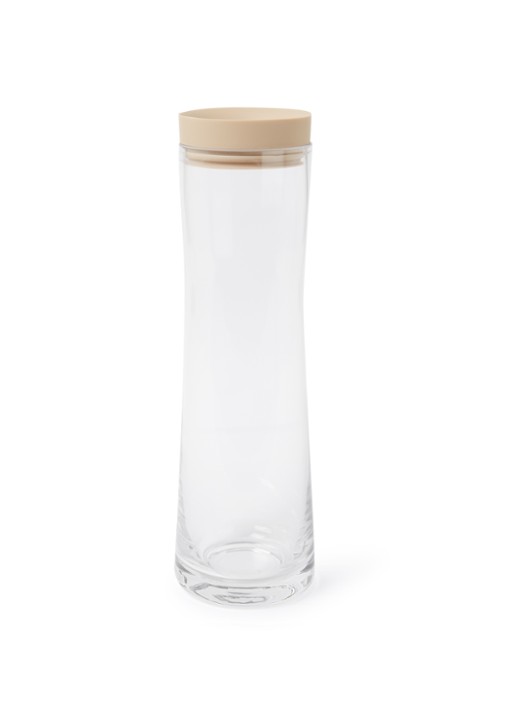 Blomus Splash waterkaraf 1 liter - voorkant beige