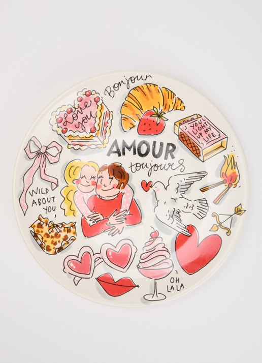Blond Amsterdam Amour toujours ontbijtbord 22 cm - detail gebroken wit