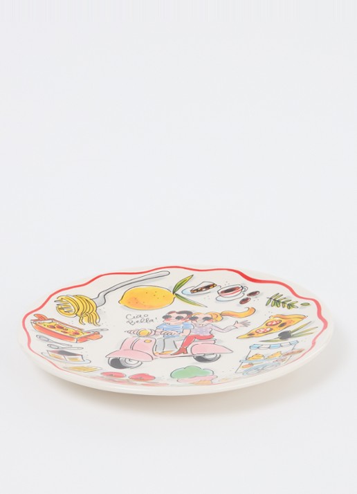 Blond Amsterdam Ciao Bella dinerbord 22 cm - voorkant 2 gebroken wit
