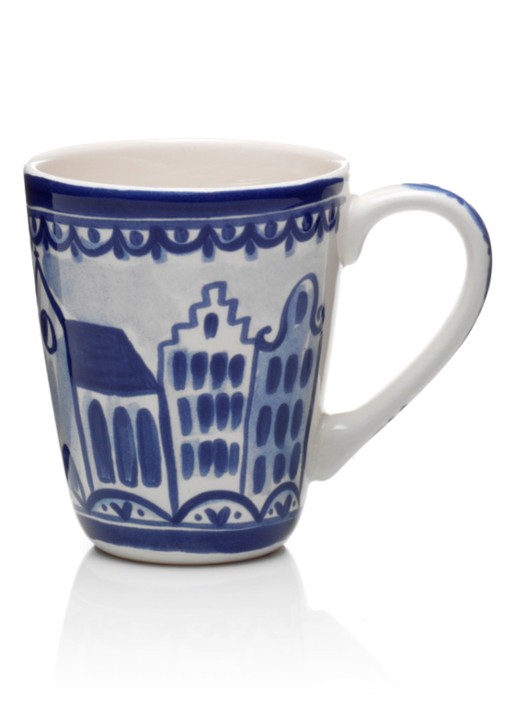 Blond Amsterdam Delfts Blond Kerk mok 35 cl - voorkant blauw