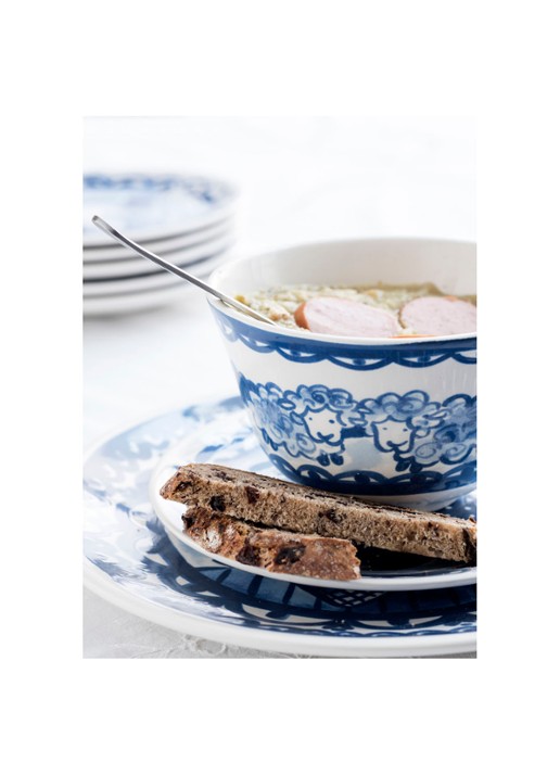 Blond Amsterdam Delfts Blond kom 13,5 cm - voorkant 2 blauw