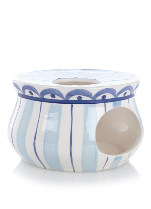 Blond Amsterdam Delfts Blond theepot warmhouder - voorkant blauw