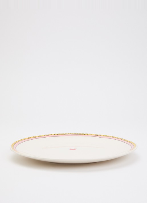 Blond Amsterdam Even bijkletsen dinerbord 26 cm - voorkant 4 gebroken wit