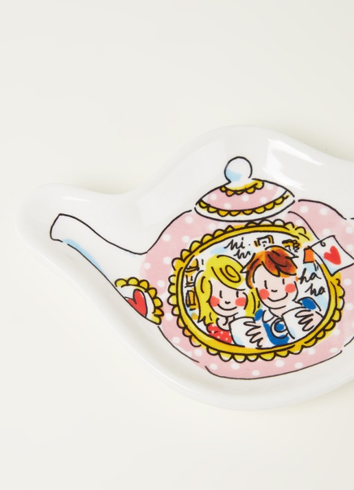 Blond Amsterdam Even Bijkletsen Teatime theetipje 12 cm  - detail 3 wit