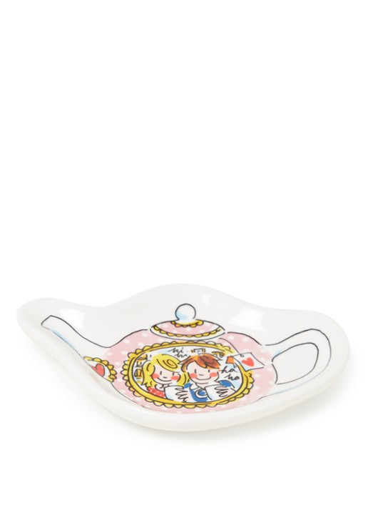 Blond Amsterdam Even Bijkletsen Teatime theetipje 12 cm  - voorkant wit