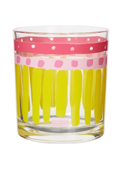 Blond Amsterdam Even Bijkletsen waterglas 35 cl - voorkant geel