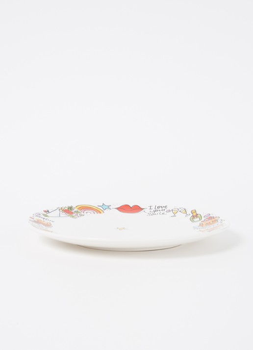 Blond Amsterdam Happy dinerbord 26 cm - voorkant 2 multicolor