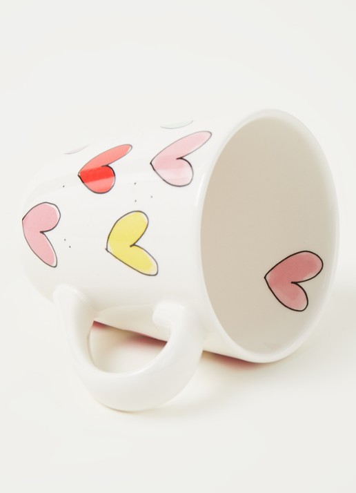 Blond Amsterdam Hearts mok 35 cl - detail 3 wit