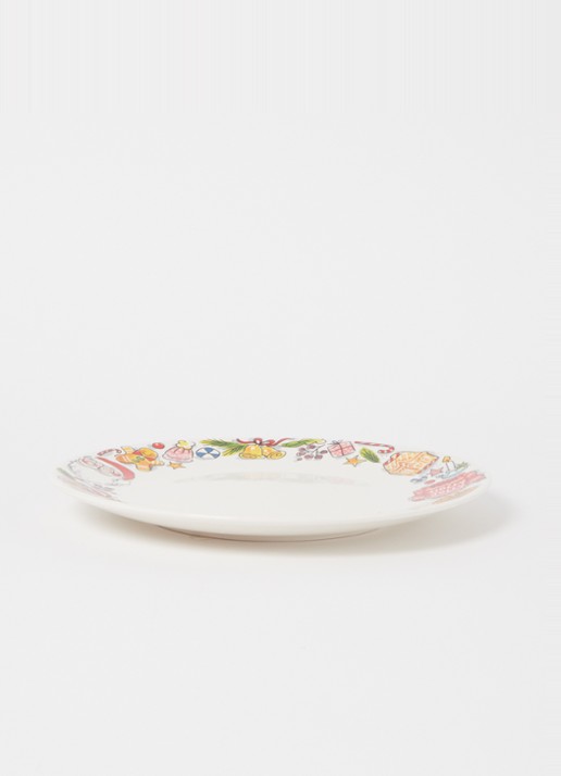 Blond Amsterdam Holly Jolly dinerbord 26 cm - voorkant 2 multicolor