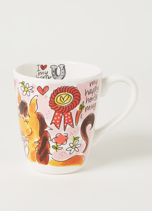Blond Amsterdam Horse Lover mok 35 cl - voorkant 2 lichtroze