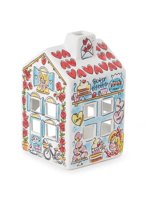 Blond Amsterdam My Love waxinelichthouder 14 cm