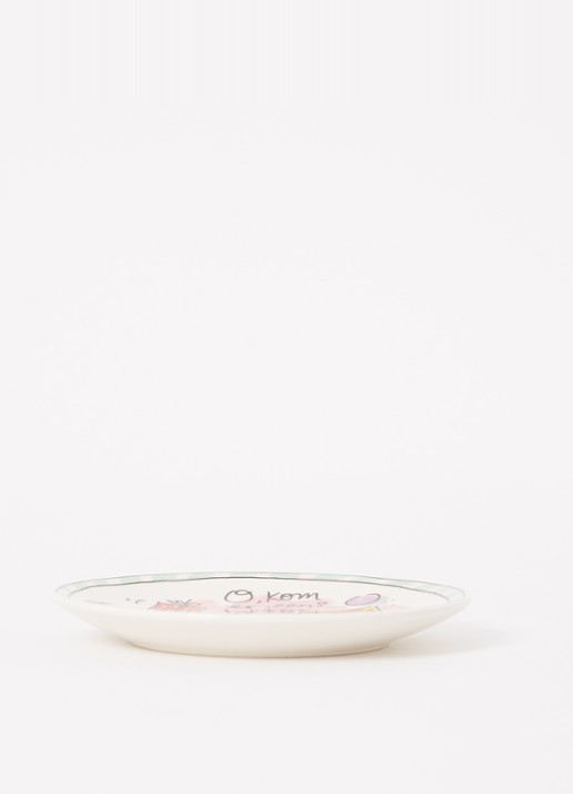 Blond Amsterdam Sint gebaksbordje 12 cm - voorkant 2 roze
