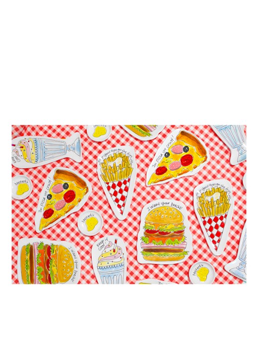 Blond Amsterdam Snack partyschaal 29 cm - detail 3 wit