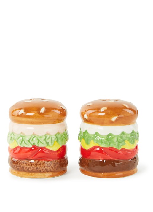 Blond Amsterdam Snack peper- en zoutstrooier 7 cm 2-delig - voorkant multicolor