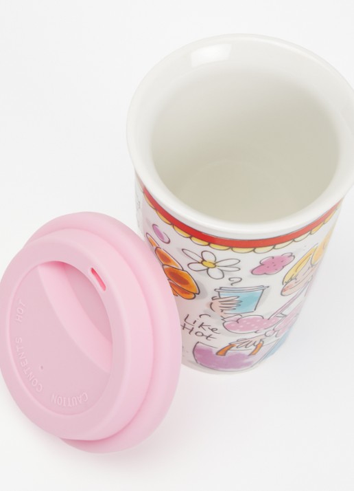 Blond Amsterdam Sweet Life thermosbeker 40 cl - voorkant 2 gebroken wit