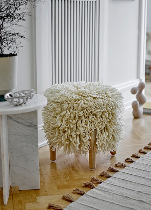 Bloomingville Foligno Deco schaal 27 x 14 cm - detail 2 wit