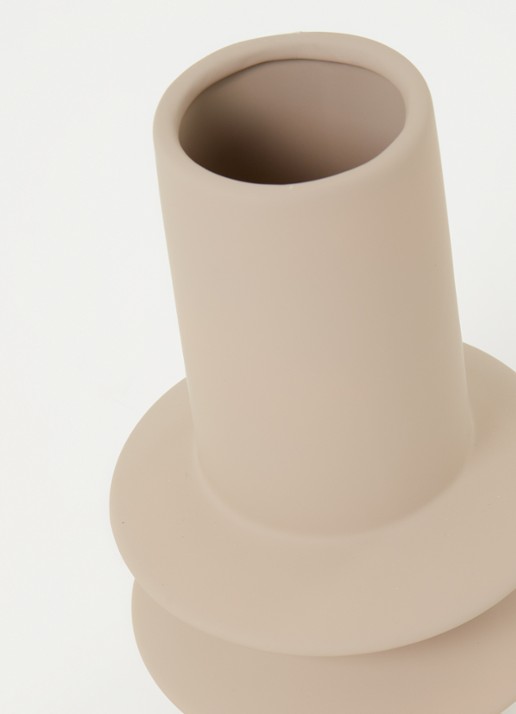 Bloomingville Isold vaas 22 cm - detail zand