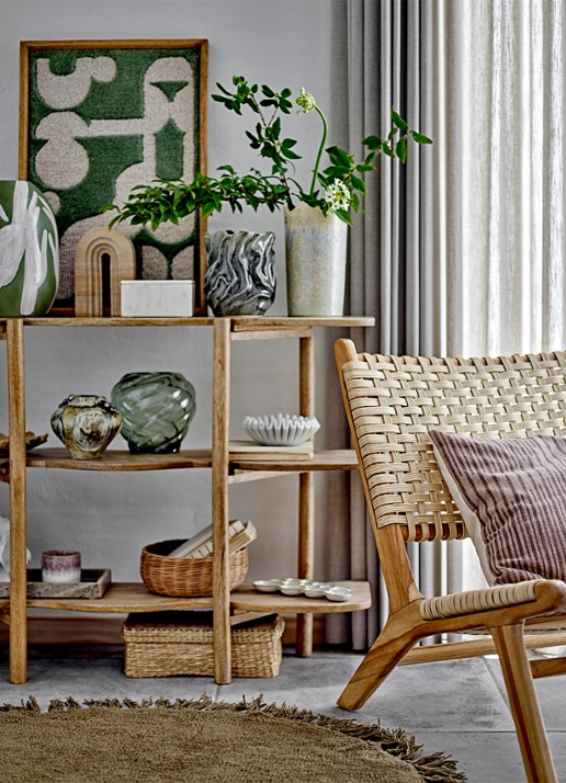 Bloomingville Lincia mand set van 3 - detail 2 groen