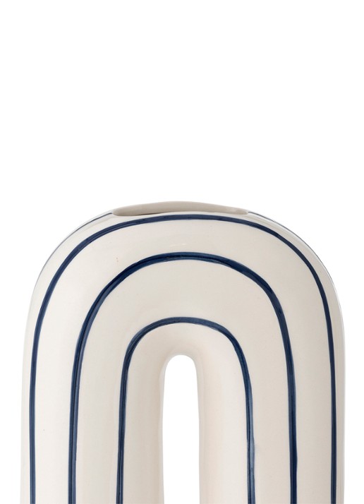 Bloomingville Mae vaas 32 cm - detail 3 donkerblauw