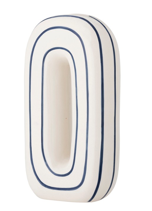 Bloomingville Mae vaas 32 cm - detail 5 donkerblauw