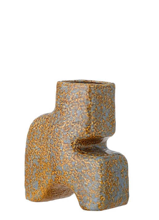 Bloomingville Ollia vaas 18,5 cm - detail bruin