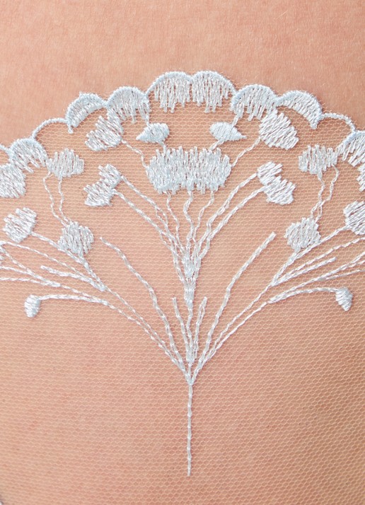 Bluebella Marisa string met borduring - detail 3 lichtblauw