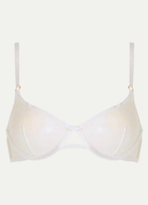 Bluebella Naomi beugel bh van mesh - voorkant wit