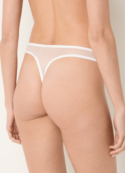 Bluebella Naomi string van mesh - achterkant wit