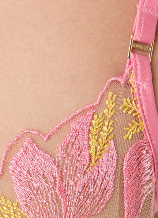 Bluebella Patrice beugel bh met bloemborduring - detail 5 roze
