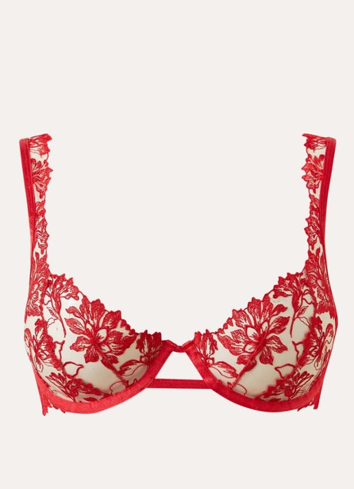 Bluebella Samara beugel bh van mesh - voorkant rood