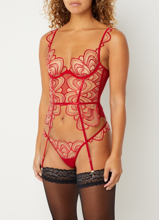 Bluebella Soraya string van mesh met borduring