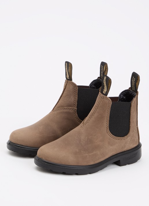 Blundstone 2593 chelsea boot van suède - detail 3 lichtbruin